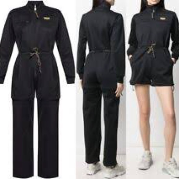 Adidas‎ Originals R.Y.V. Women Jumpsuit Romper Convertible Black Small Boiler - Picture 1 of 14